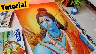 Ram ji drawing | Oil Pastel Drawing | Ram drawing oil pastel | Lord Ram Drawing