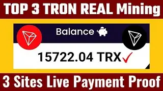 Tron Free Cloud Mining Website 2023 || New Trx mining Site | how to earn free trx