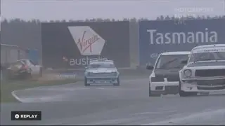 Buckby Sports GT 2017. Race 1 Symmons Plains Raceway. Tony Besson Crash