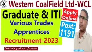 WCL Graduate & Technician Trades Apprentice Recruitment 2023 | Coal India  Trades Apprentice Vacancy