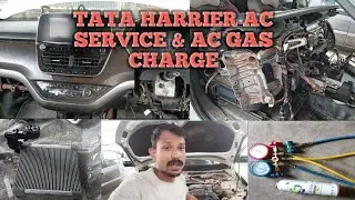 Tata Harrier Ac Service Cooling coil Evaporato Change #Car Ac Gas Charging | #Full Video