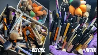 How to clean makeup brushes for under $2 | AllThatAsh