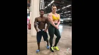 Giantess 😱 Julia Vins Vs Ekaterina Lisina || Tall woman vs Muscle Girl #fbb #shorts #femalemuscle