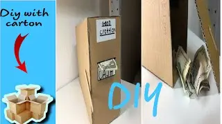 Build Personal Bank Saving Coin from Cardboard