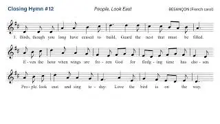 People, Look East,  BESAN&Ccedil;ON (French carol)