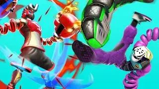 ARMS Ninjara and Kid Cobra vs M. Mummy and Max Brass (Targets) Gameplay HD - Fun Game for Kids