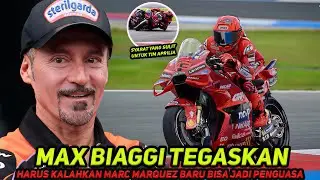 MAX BIAGGI TEGASKAN🔥APRILIA HARUS BISA KALAHKAN MARC MARQUEZ DULU~BARU BOLEH KOAR-KOAR JADI PENGUASA