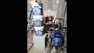 Продолжение 2-я часть - Нанесение SOUS-COUCHE на стеклохолст Voiles De Verre V 40