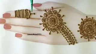 Beautiful and stylish mehndi design for girls ☘️#mehndi#trending#viral#youtubeshorts