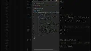🎀LeetCode 3000🎀 Maximum Area of Longest Diagonal Rectangle