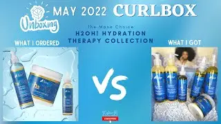 UNBOXING CurlBox MAY 2022 | The Mane Choice - H2O! Hydration Therapy Collection