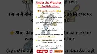 Don&rsquo;t Just Say &ldquo;I&rsquo;m Sick&rdquo;! 😷 Learn &lsquo;Under the Weather&rsquo; | Easy English Talks Pro...Speak like a pro..