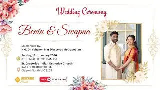 Wedding Ceremony |  Benin & Swapna  | Live