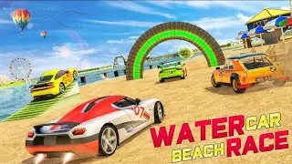 Water Chained Car Surfer Racing Stunts Game #1 - New Car Racing Games 2020 - Android Gameplay