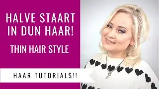 HALVE STAART MAKEN (in dun haar) | HALF UP STYLE (thin hair) | Haartutorial Dazzling Beauty