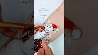 Robin Moses Nail Art | Snowball Fight!!! #inspiredbyrobinmoses #youtubeshorts #shorts #creative