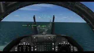 FSX Carrier Landing with Sludge F/A-18, vLSO, EzDOK