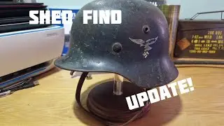 German WW2 Luftwaffe Helmet Shed Find. UPDATE!