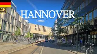 4K City Drive Hannover Lower Saxony Germany Part II 4K