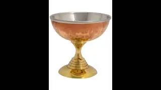 Copper Steel Ice Cream Bowl