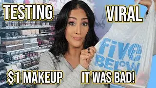 I TESTED $1 MAKEUP FROM 5 BELOW! REVIEW