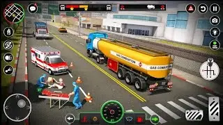 Flying Oil Tanker Truck Driving Game,  Android Gameplay