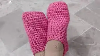 Easy Crochet Slippers || Adjustable slippers