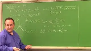 Trigonometry: vectors in 3D, the cross product and the right hand rule, 11-10-21