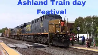 Ashland Train Day Festival Seven trains CSX and Amtrak on the CSX RF&P SubDivision