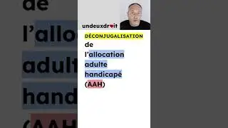 L'allocation adulte handicapée (AAH) déconjugalisée