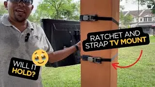 No Tools, No Holes! How I Mounted My TV with Just Straps 😱 | ZeboZap