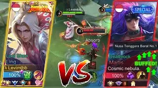 LING VS PRO MARTIS!! | LING LEVIMLBB VS TOP GLOBAL MARTIS BUFFED!! | WHO WILL WIN?! - Mobile Legends