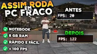 DICAS DE COMO RODAR FIVEM (GtaRp) no PC FRACO/MEDIANO - AUMENTE O SEU FPS!