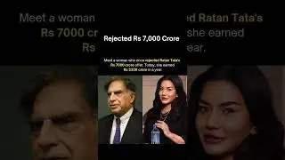 She Rejected Ratan Tata's Rs 7000 Crore Offer.🚰📈🚀📈#bisleri #ratantata#businesswoman#viral #business