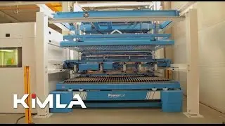 Automatyczny system załadowczo rozładowczy Kimla Storesystem do wycinarek laserowych KIMLA