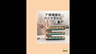 Automatic rolling egg box multi-layer Rack Holder for Fridge storage containers kit