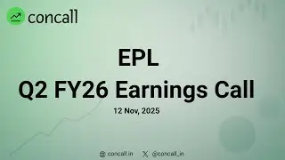 EPL Ltd Q2 FY26 Earnings Conference Call | Concall.in