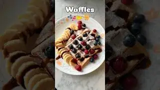 Berry waffle magic 🧇🍓🫐🍌 #waffle #homemadewaffle #berrywaffle #shorts #shortfeed #youtubeshorts