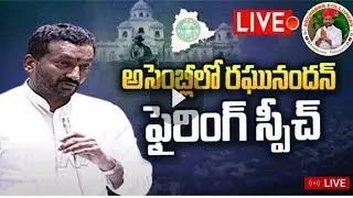 BJP MLA RAGHUNANDAN RAO Strong Counter To Minister Harish Rao | Telangan Assembly 2022 | CM KCR |