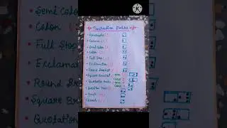 English Braille Dots Punctuation symbols #shortvideo🙏🙏👁️👁️