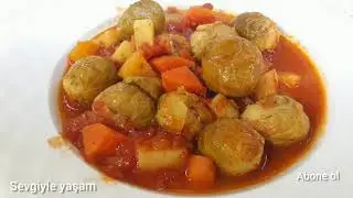 Brüksel lahanası yemeği nasıl pişirilir? Domates soslu Brüksel lahanası nasıl yapılır?