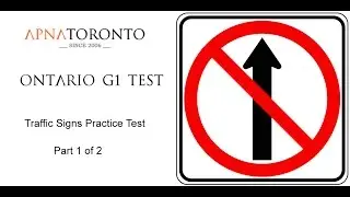 Ontario G1 Test - Traffic Signs Practice Questions - 1 of 2