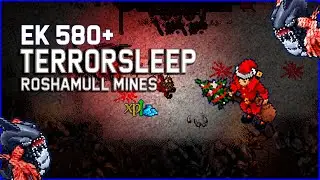 Terrorsleep | Roshamuul Mines | Knight 580+ | Tibia Global | EK Solo | BEST EXP / PROFIT | 2025