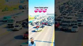 Dubai Police Best In the World 💞❤ #travel #reaction #dubaipolice #uae #dubairoads #Traffic #reaction