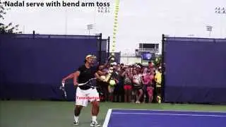 Nadal Serve Ball toss analysis