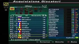 Master League default players - PES 1