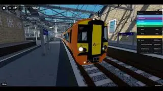 Here is the train class 387 Air link double in Stepford Central Tuesday 27 January 2026