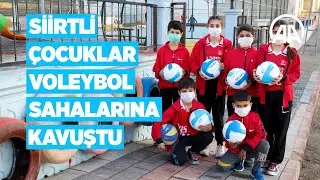 Siirtli çocuklar voleybol sahalarına kavuştu