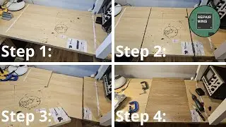 Using a Plunger Router and Scrap Wood to Repair My Desk