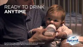 Aptamil&reg; Follow On Milk now in ready to use format - Night Feeds